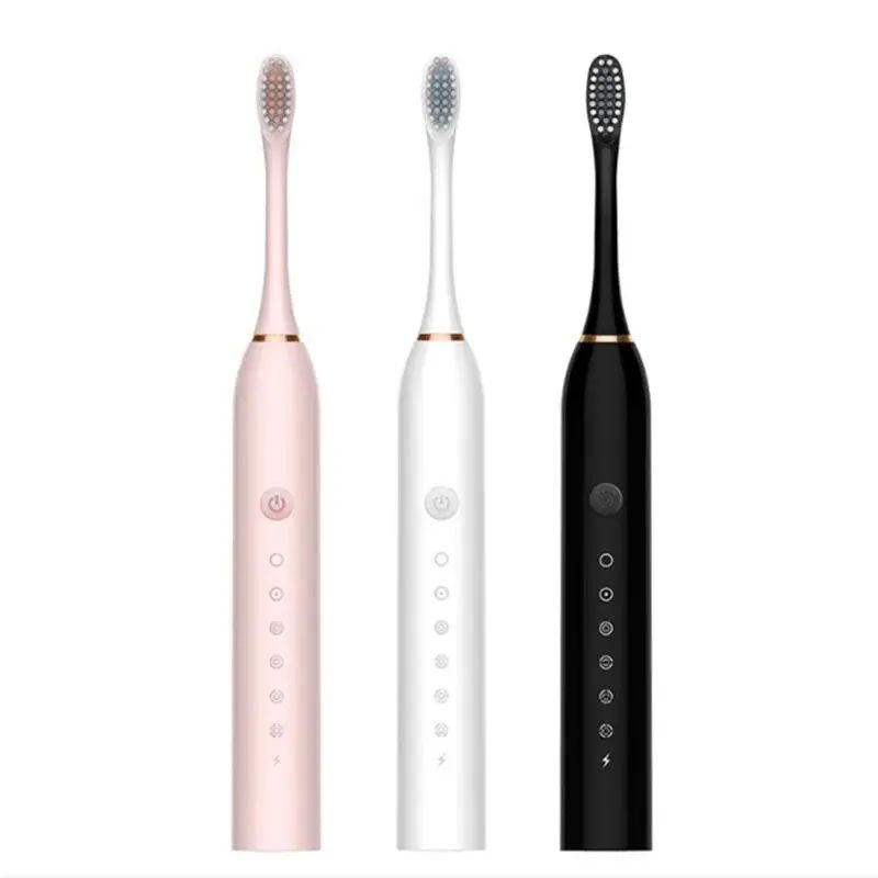 Ultrasonic Electric Toothbrush with 6 Cleaning Modes, USB Rechargeable & Waterproof
