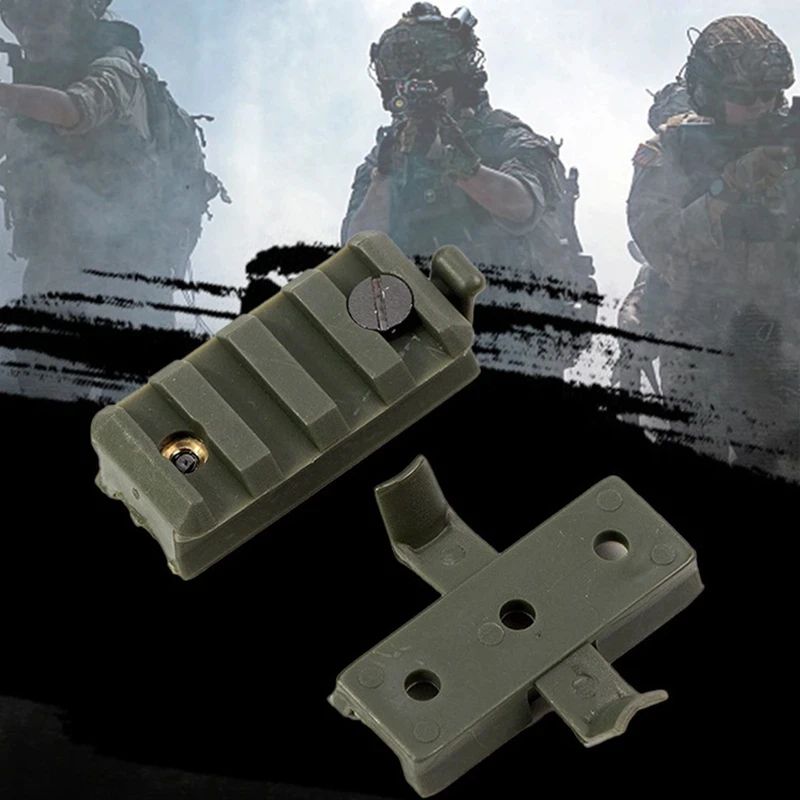 BOOIU 2 Pcs Tactical Helmet Rail Slider Mount Set – Fast Style Rail Adapter for Flashlight & Airsoft Helmet Accessories