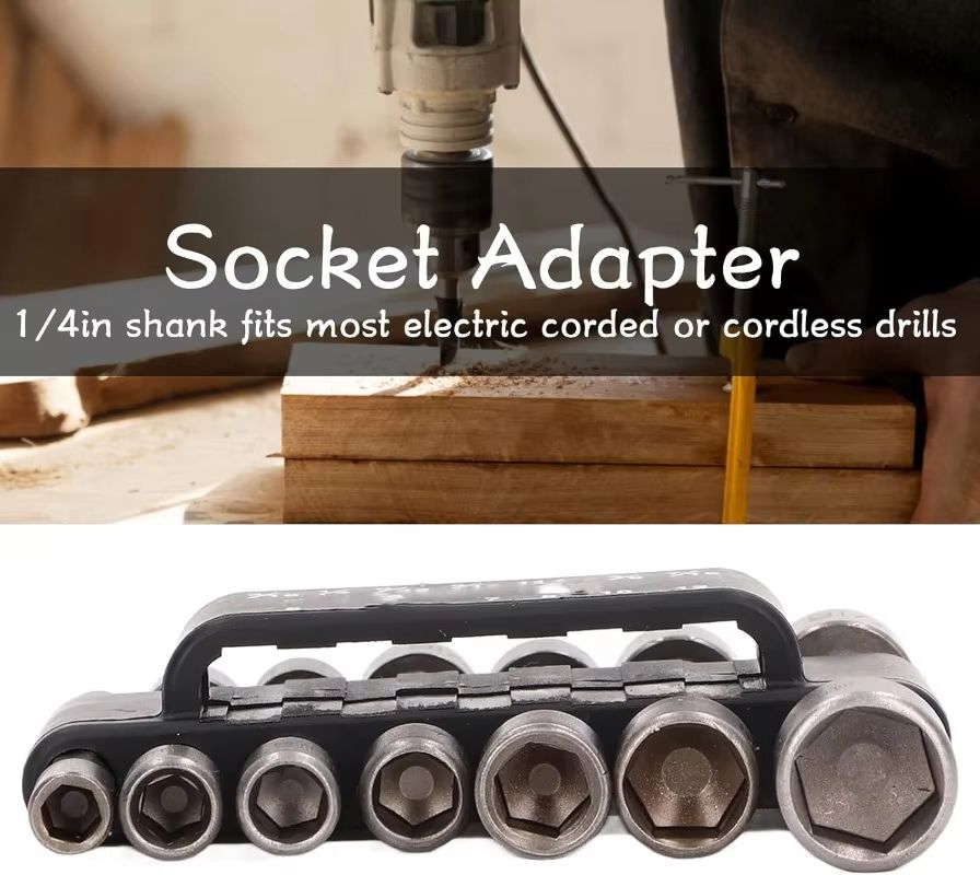 ProDriver Magnetic Hex Nut Driver Bit & Socket Adapter Set