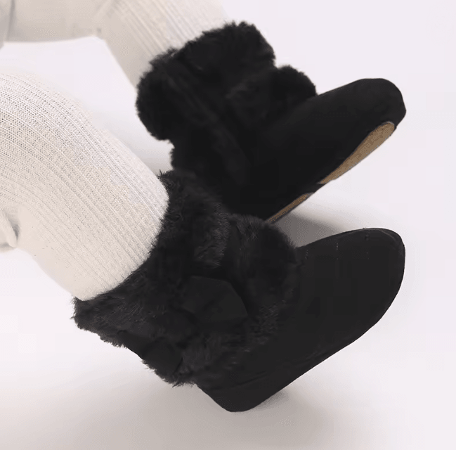 Baby Girl Winter Plush Soft Sole Boots Warm Non Slip Toddler Shoes