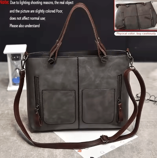 Retro PU Leather Womens Crossbody Bag – Classic Shoulder Handbag for Daily Style