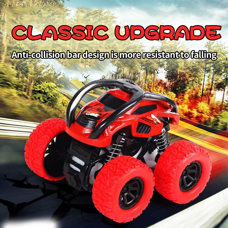 Super Fall Resistant Off Road Climbing Car Toy Rotation, Four Wheel Drive, Inertial Model for Kids