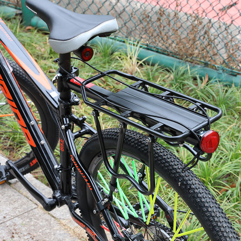 Aluminum Alloy Mountain Bike Carrier With Reflective Plate, Quick Release Rear Shelf Rack Riding Equipment, Bicycle Part