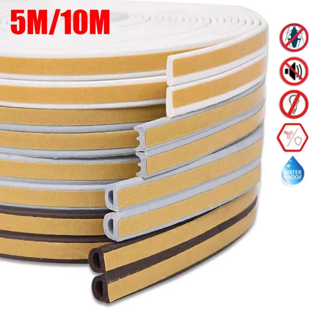Door Window Seal Strip Self Adhesive Acoustic Foam Weatherproof Tape