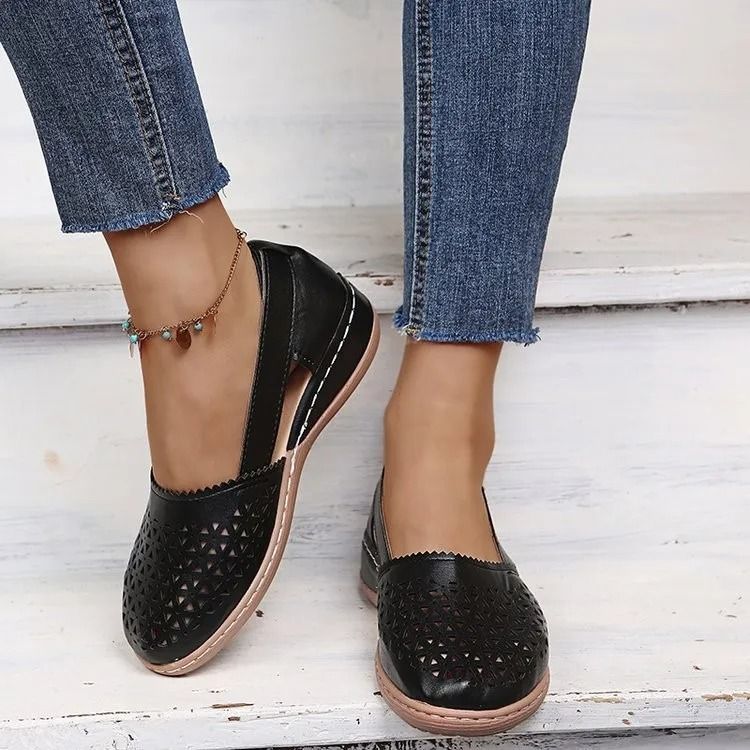 Womens Retro Mary Jane Flat Sandals