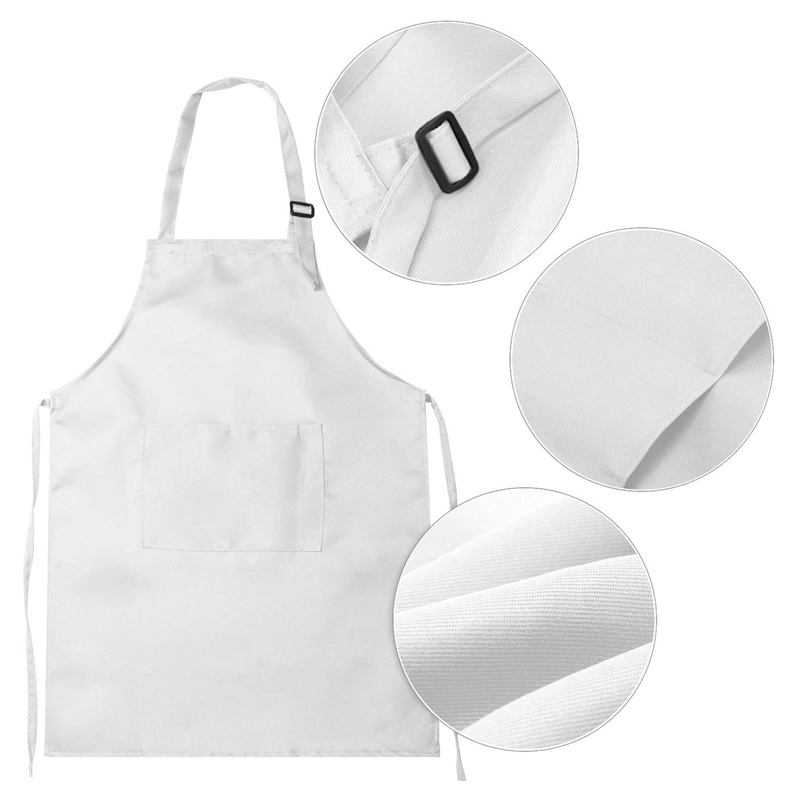 Adjustable Children's Kitchen Apron with Chef Hat Set, Perfect for Cooking and Painting