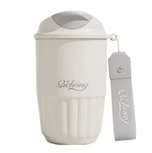 410ML Ceramic Liner Thermos Coffee Cup – Double Wall Stainless Steel Leakproof Travel Mug