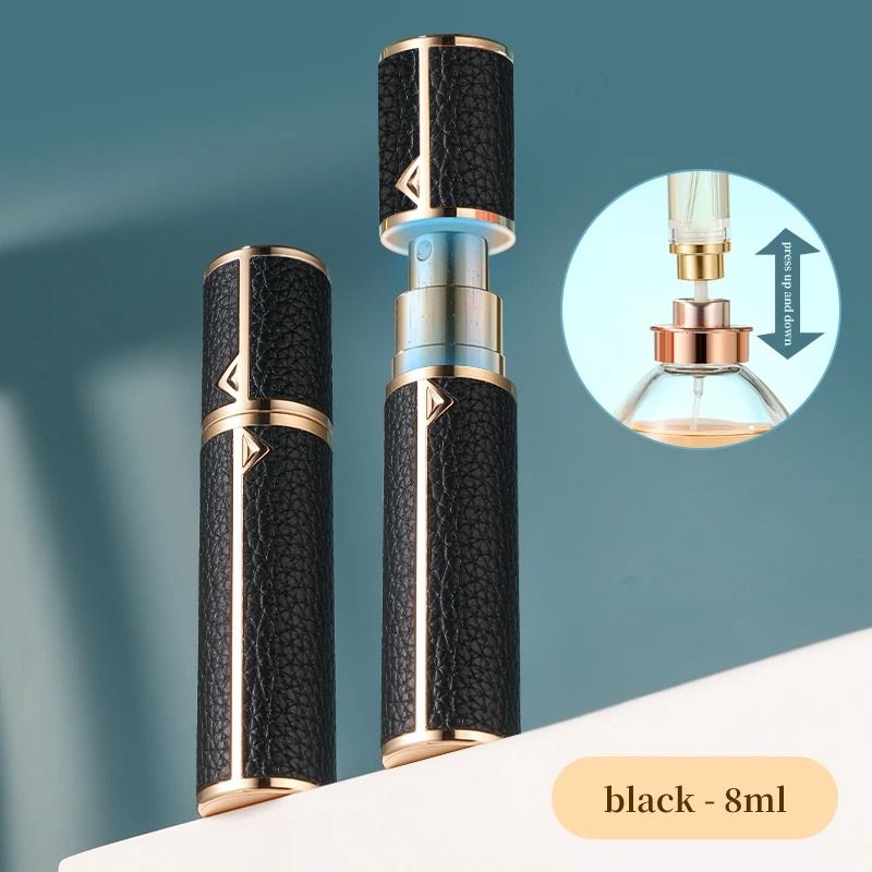5ml PU Leather Mini Perfume Atomizer Spray Bottle