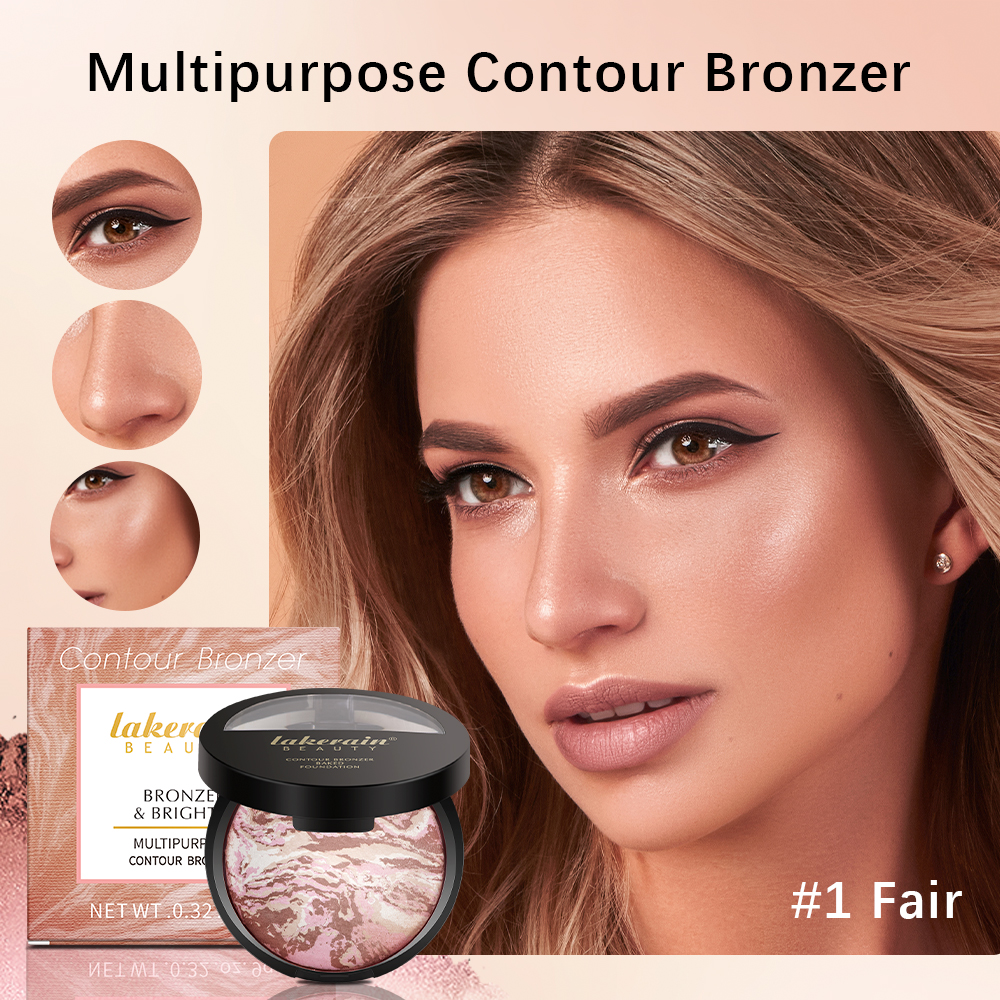 Demi Matte Natural Finish Powder Foundation, Buildable Coverage, Baked Color Correcting, Oil Control Makeup, Longwear