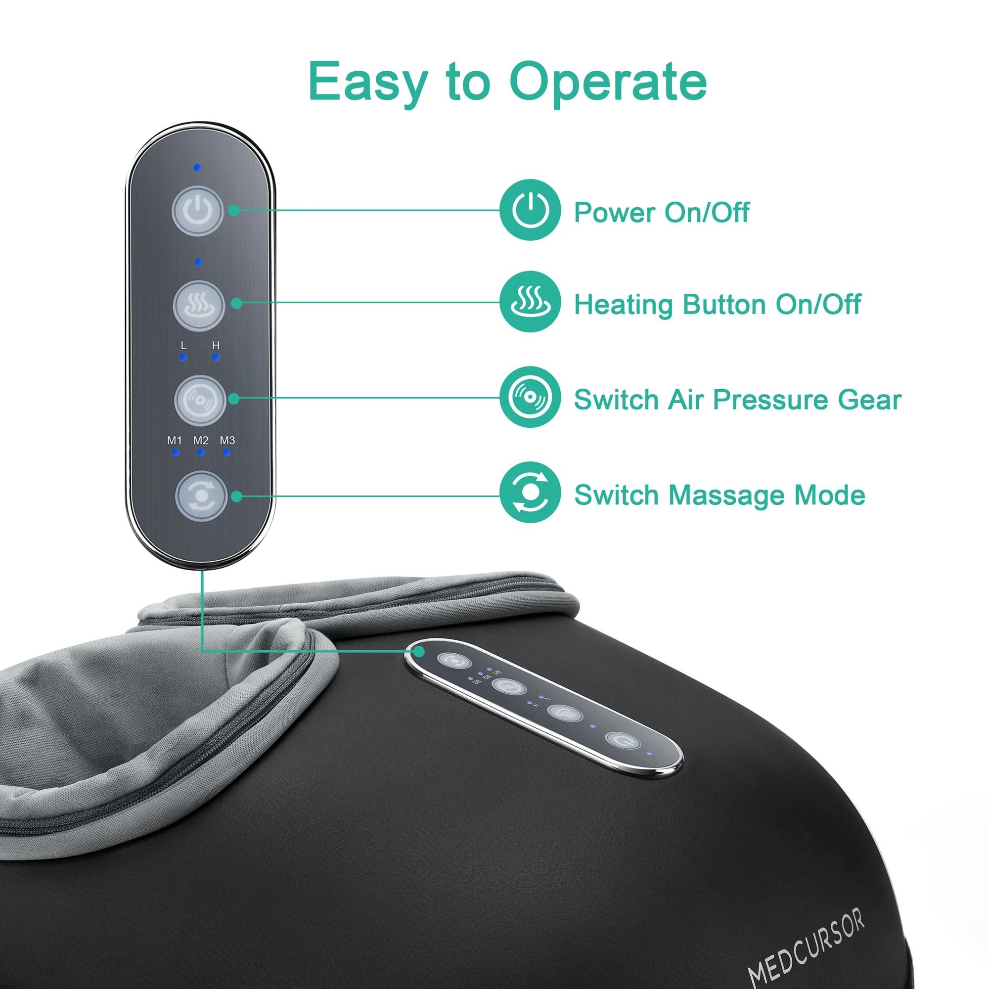 Shiatsu Heat Roller Foot Massager Machine Fully Enveloped Foot Therapy
