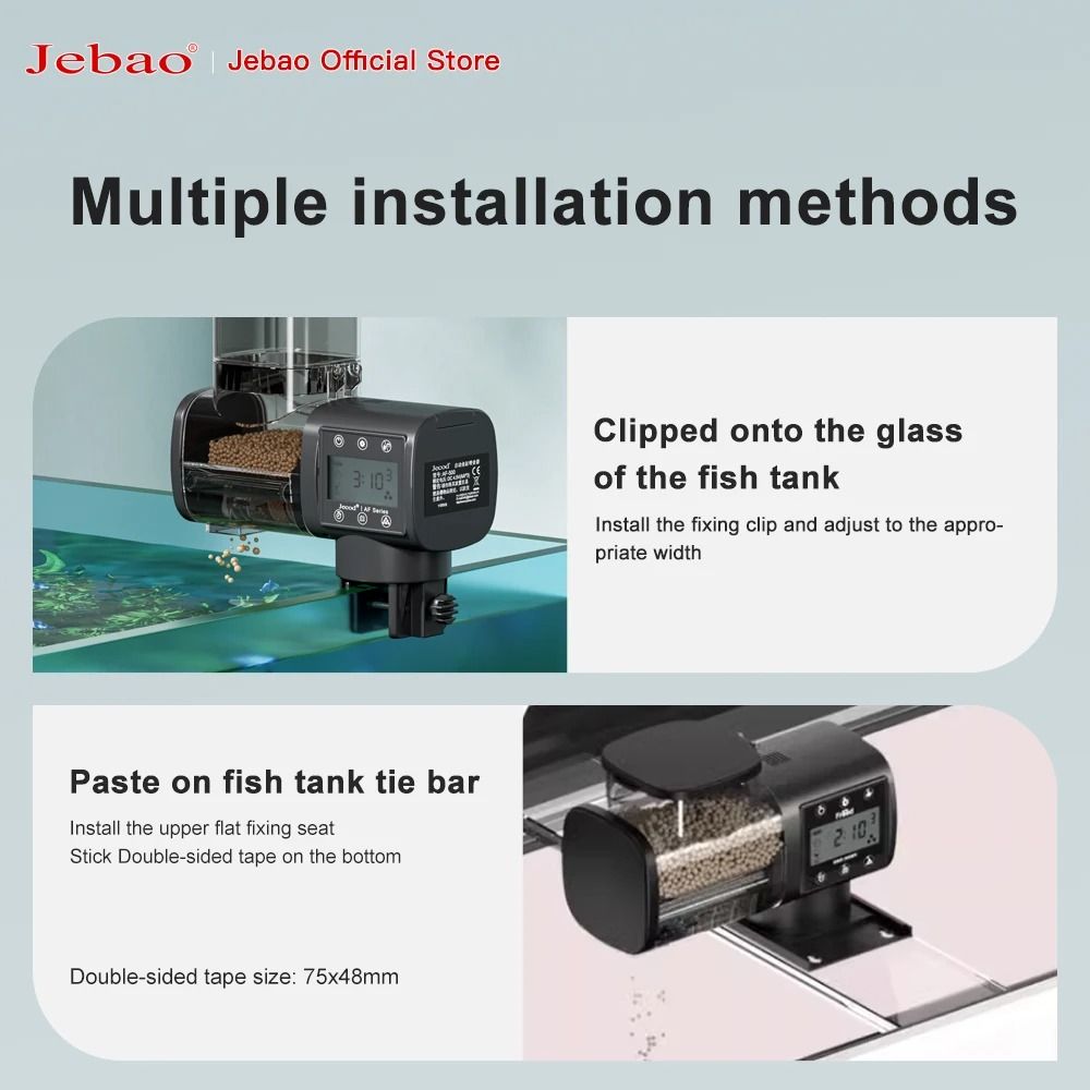 Automatic Aquarium Fish Feeder with Timer and Wireless Remote Control