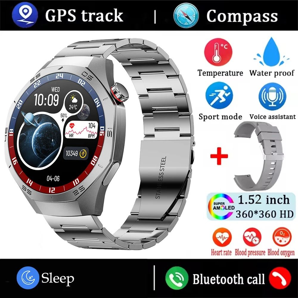 Smart Fitness Watch with AMOLED Display and Bluetooth Calling