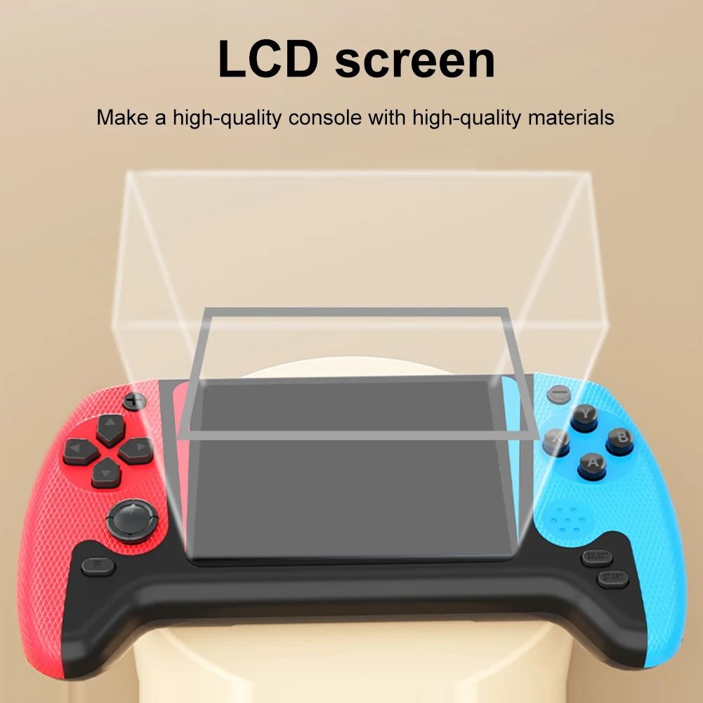 Retro Handheld Game Console with 3.5 Inch LCD Screen and 500 Built In Games