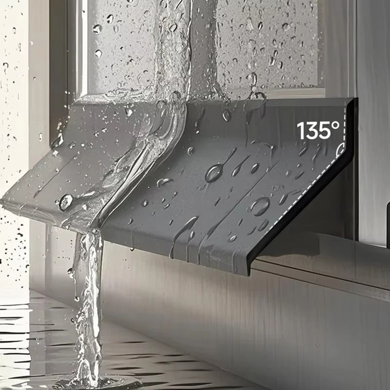 Angled Water Blocking Strip for Sliding Windows