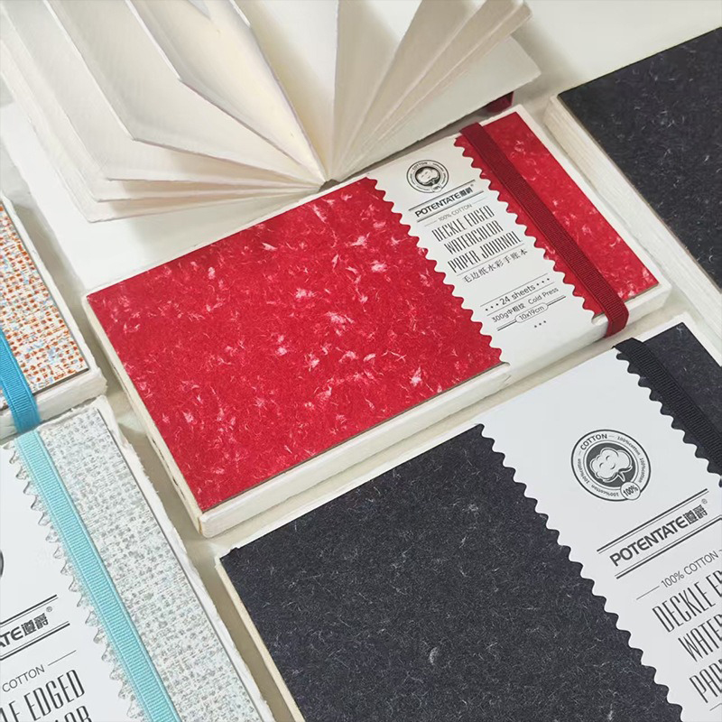 POTENTATE Cotton Watercolor Paper Sketchbook, Sheets Square Art Drawing Paper Pad for Painting & Illustration