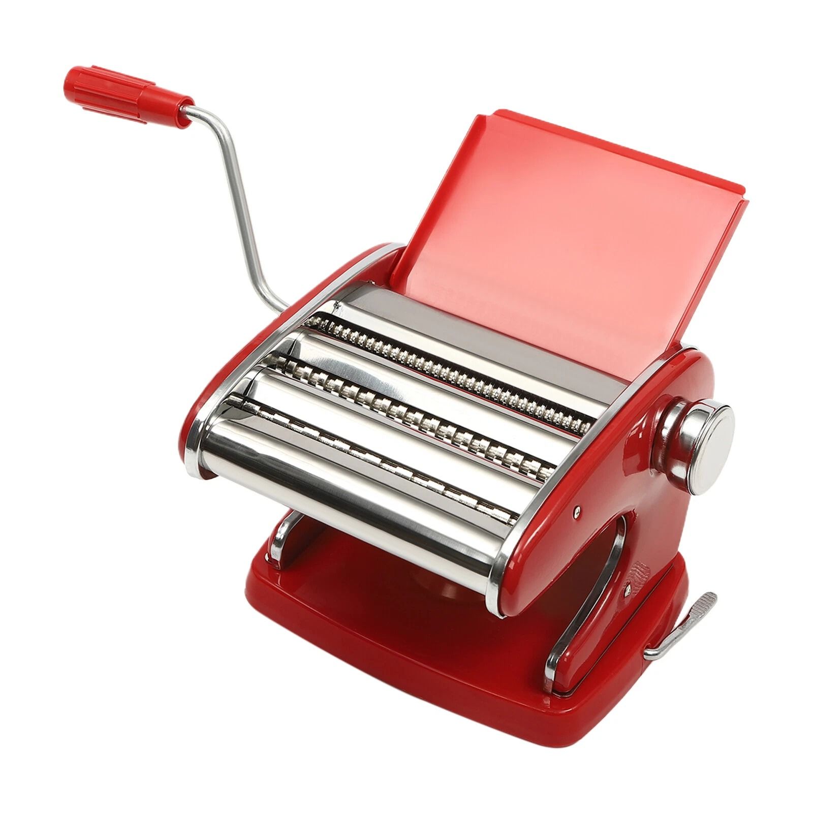 Pasta Maker Machine with Adjustable Thickness Settings, Durable Stainless Steel Construction