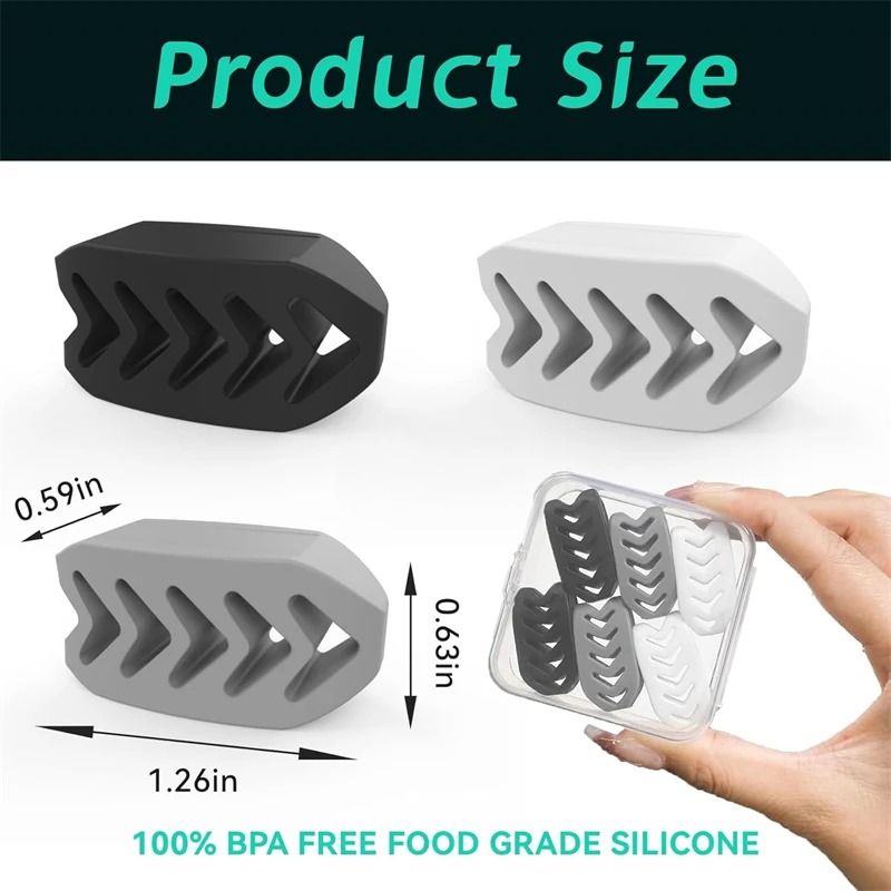 Silicone Jaw Trainer Set 6pcs with Box Face and Neck Muscle Trainer
