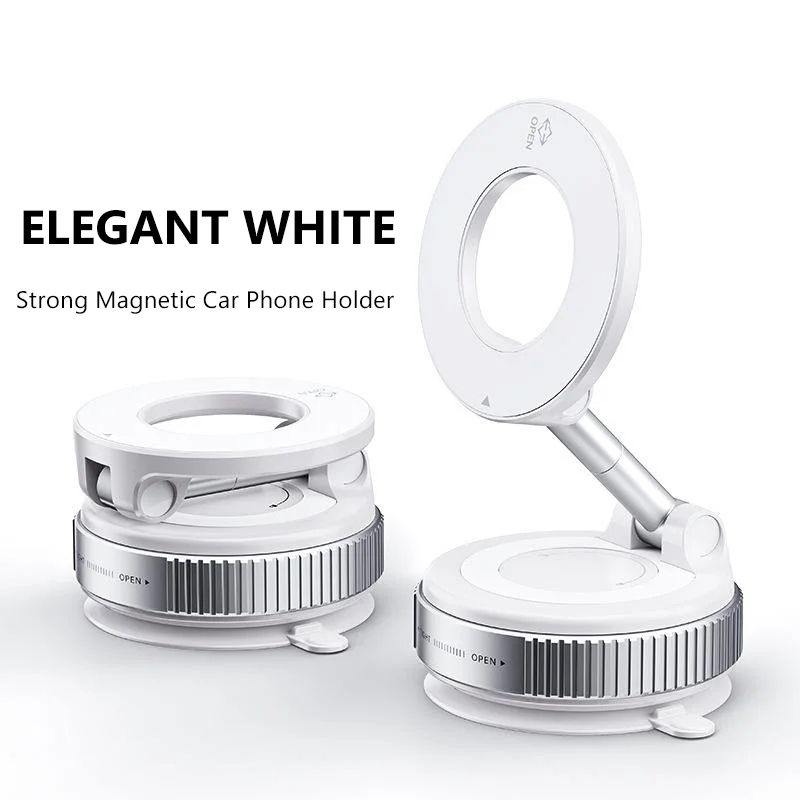Magnetic Car Bracket, Vacuum Suction Phone Holder, Foldable Multi Angle Navigation Stand