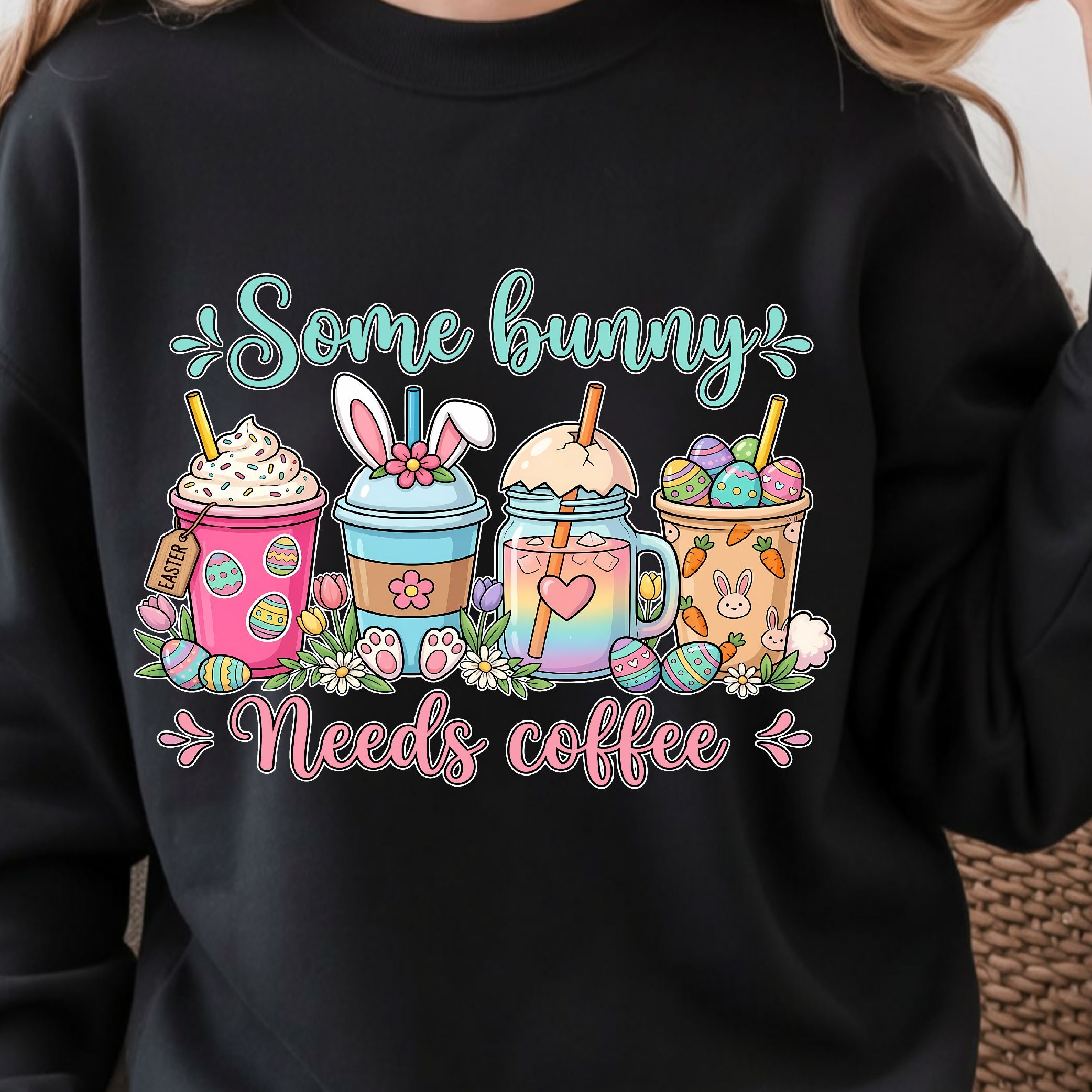 Some Bunny Needs Coffee Shirt, Funny Coffee T-Shirt, Cute Bunny Tee