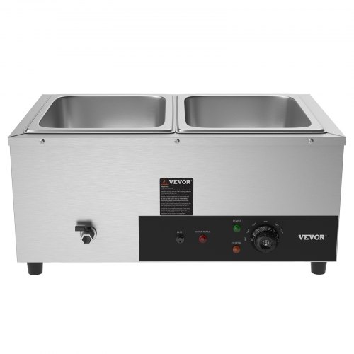 Commercial Food Warmer Electric Steam Table Stainless Steel Buffet Bain Marie