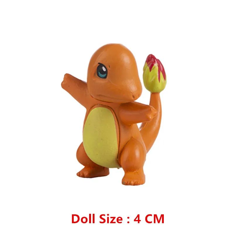 Takara Tomy Pokemon Mini Figures (4–13cm) – Pikachu, Mewtwo & Friends PVC Collectibles