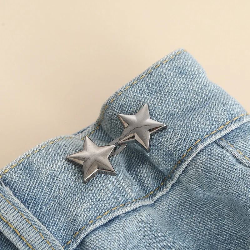 Adjustable Jeans Button Clips Waist Tightener Snap Button Buckle