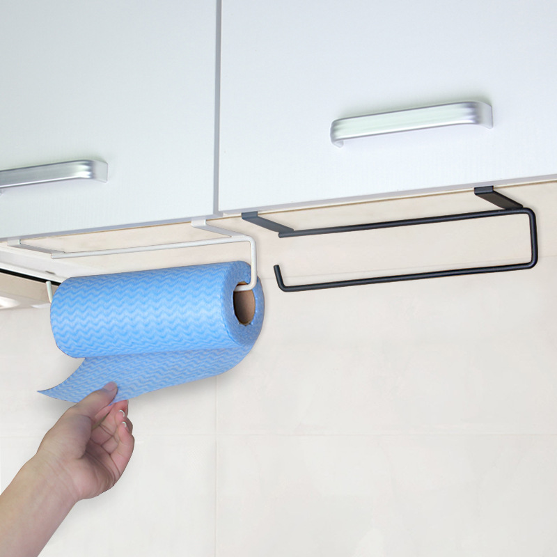 Under Cabinet Toilet Shelf Paper Roll Rack Tissue Hanger Home Organizer Bath Towel Holder