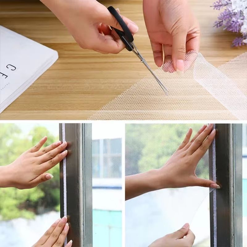 AirGuard Window & Door Insect Screen Net – Reusable Anti-Mosquito Mesh Curtain for Home & Garden