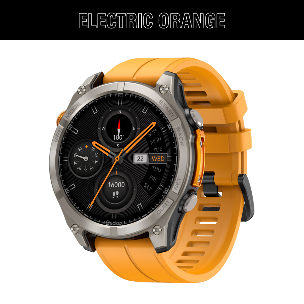 NEW GPS Smartwatch Screen with Compass Barometric Altimeter Flashlight Voice Calling