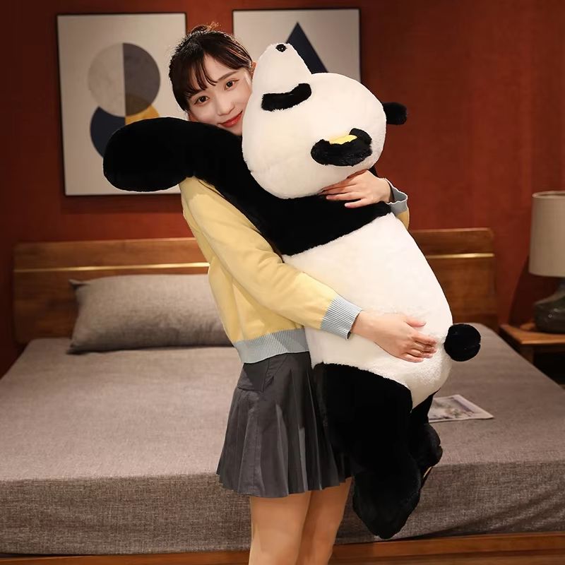 Giant Panda Plush Pillow 60–120cm Ultra Soft Cuddle Stuffed Animal Toy