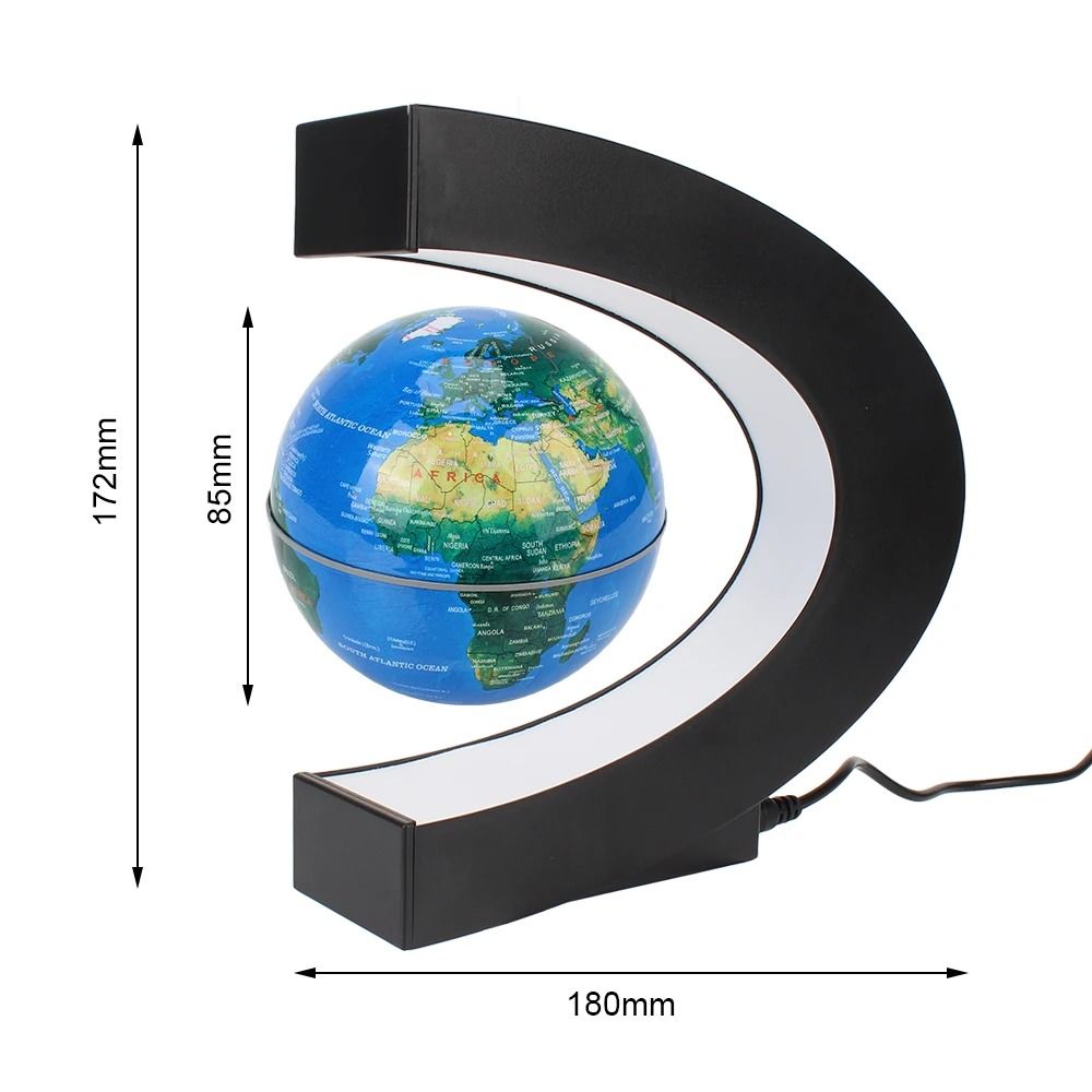 Floating Magnetic Levitation Globe with LED Light