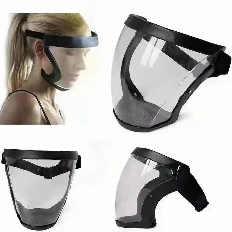 HD Transparent Safety Face Shield – Full Protection Anti-Fog & Anti-Splash Mask