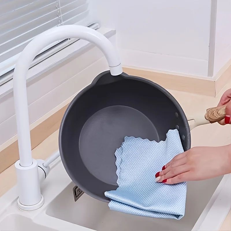 Reusable Microfiber Cleaning Cloths Set – 10/20-Pack Kitchen, Glass & Car Towels
