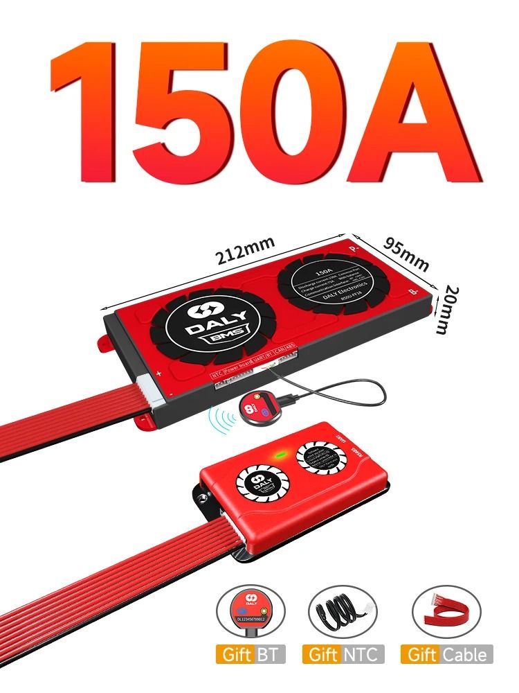 Smart BMS with 1A Active Balancer | LiFePO4 & Li-Ion Battery Management System