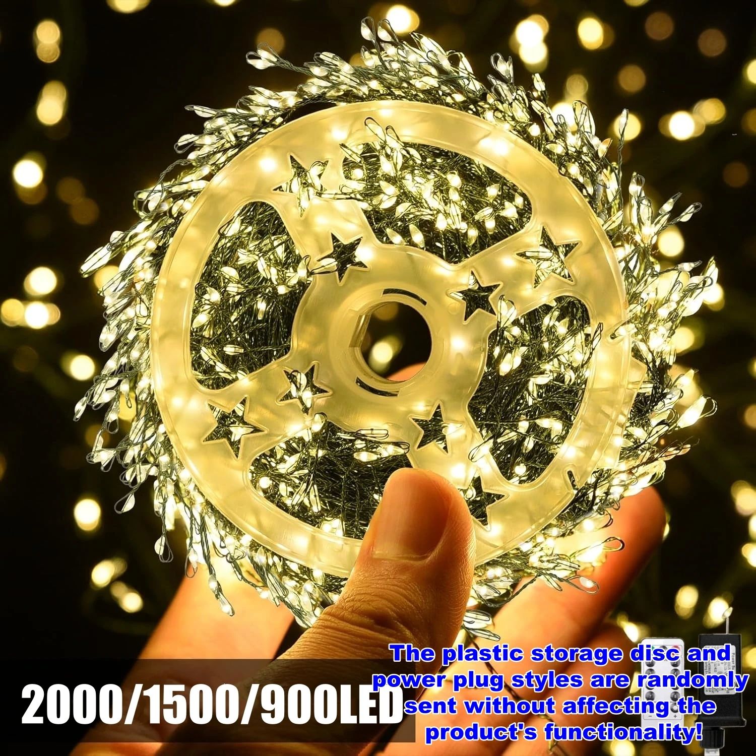 Remote Control Copper Wire Outdoor LED String Lights Decorative Starry Sky Fairy Lights