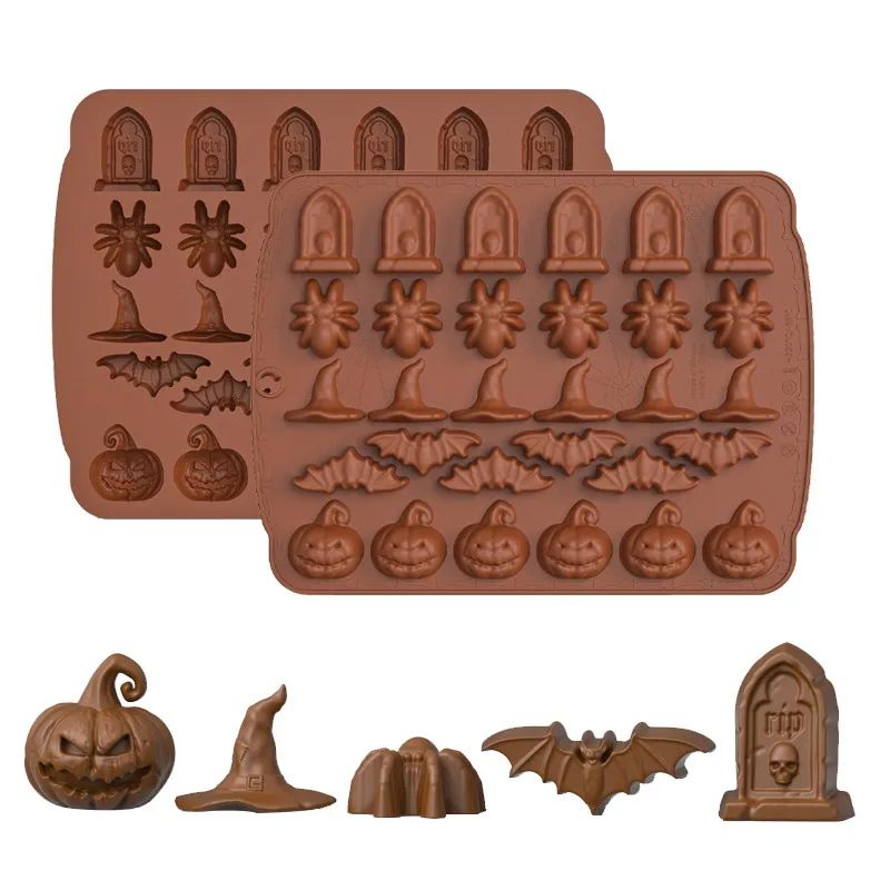 Pumpkin Skull Silicone Ice and Baking Mold