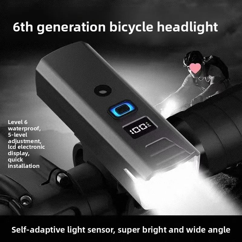 High Brightness Digital Display Bicycle Light