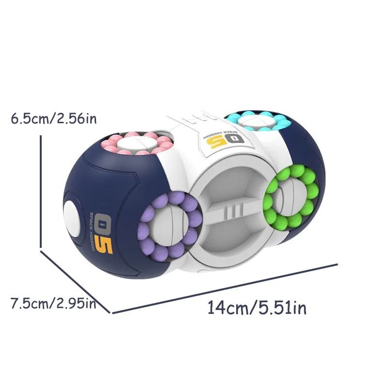 Magic Bean Cube Rotating Brain Teaser Finger Fidget Toy