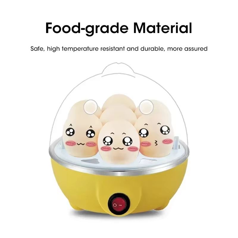 Multifunction Electric Egg Boiler & Steamer – 7 Egg Capacity with Auto-Shut-Off