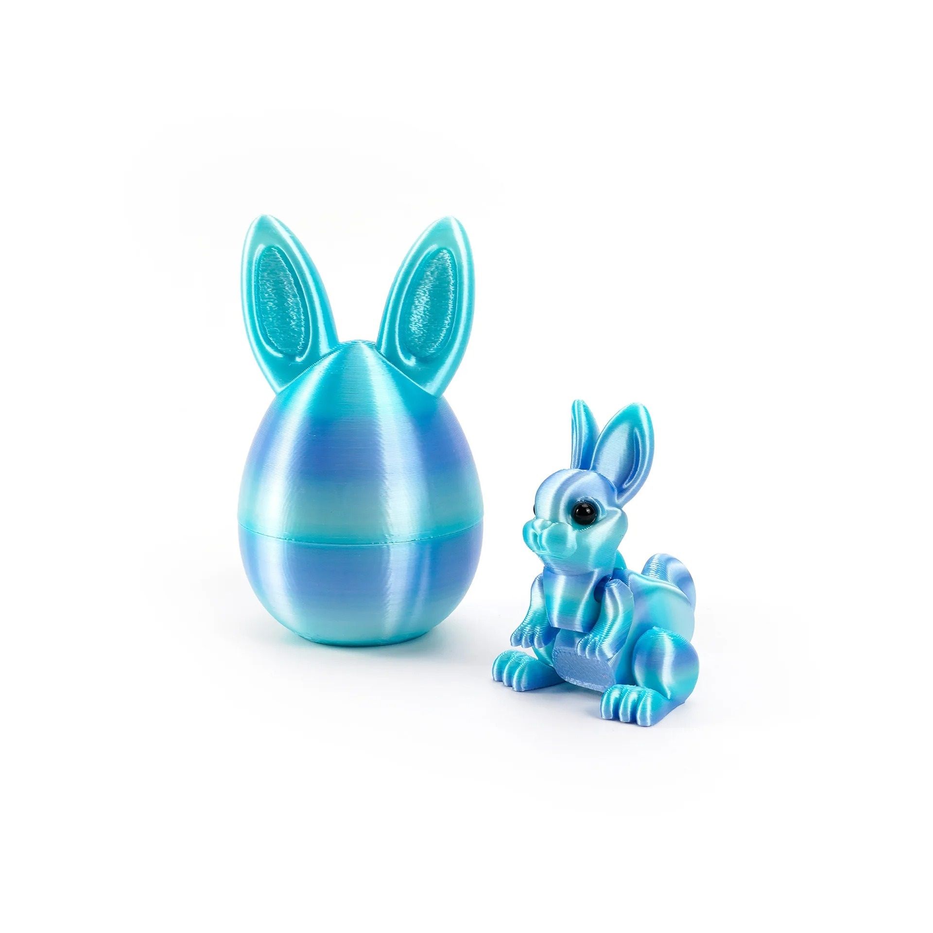 Architectural 3D-Printed Easter Rabbit Figurine