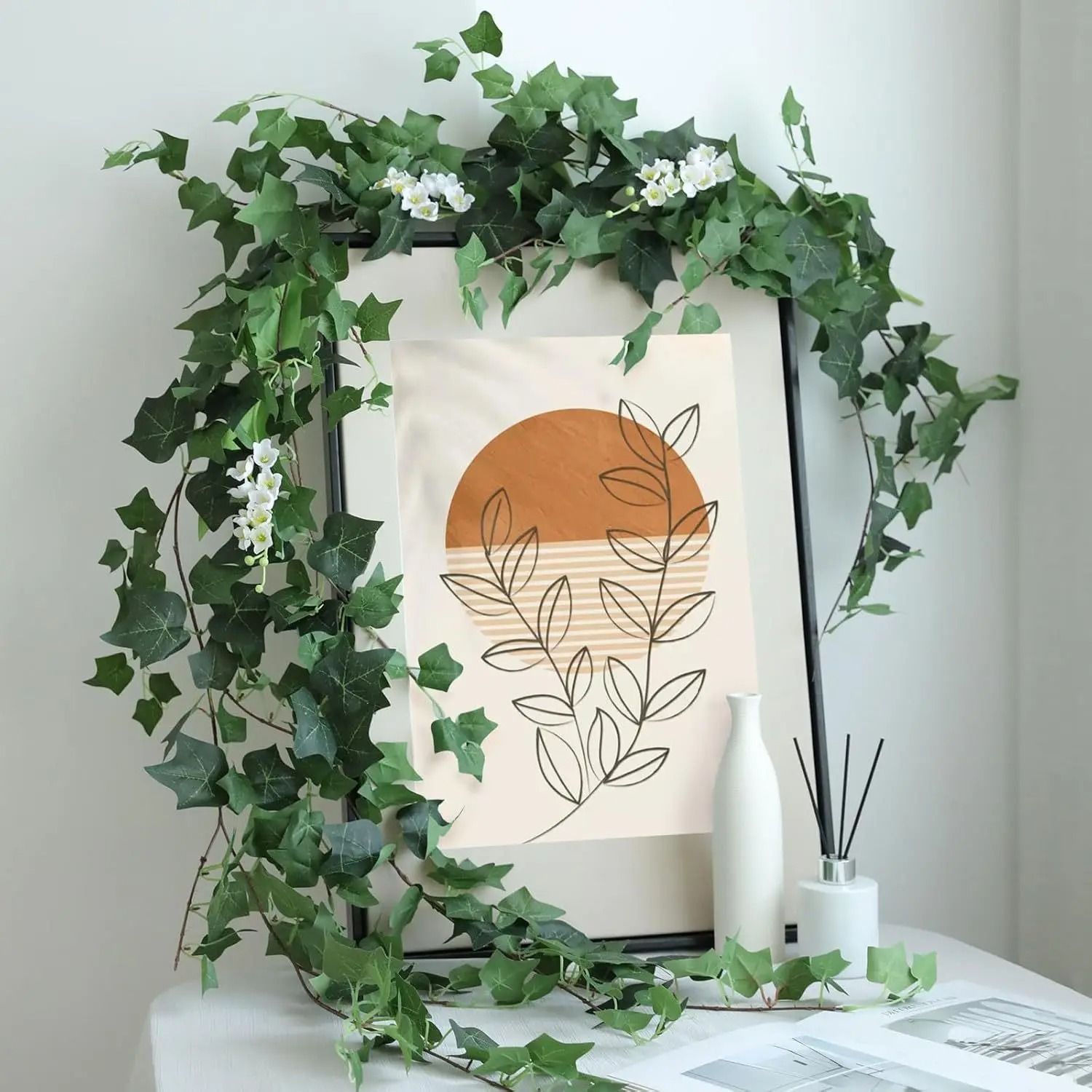 Artificial Ivy Vines Garland – High-Definition Vertical Botanical Sculpture
