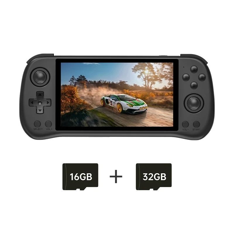 Retro Handheld Game Console with 5.5 Inch IPS Screen and Open Source System