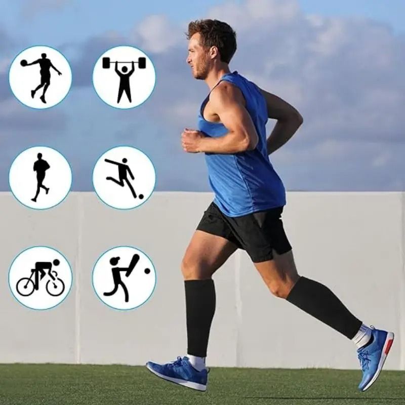 Compression Sleeves Medical Gradient Footless Calf Socks 20-30mmHg