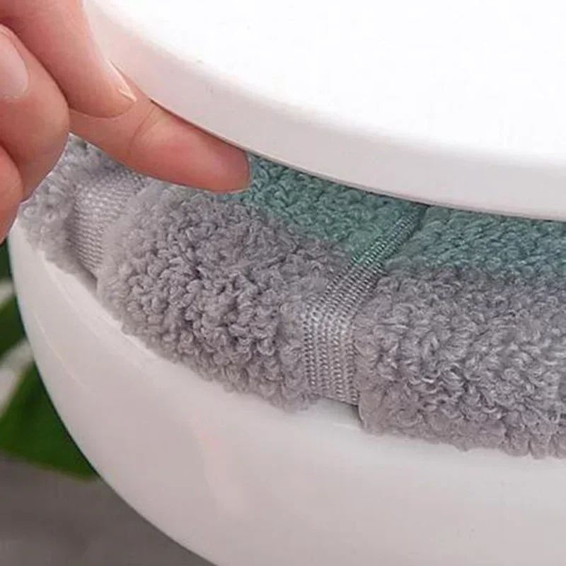 Thickened Toilet Seat Cover Pad – Warm, Washable & Non-Slip Soft Toilet Seat Cover