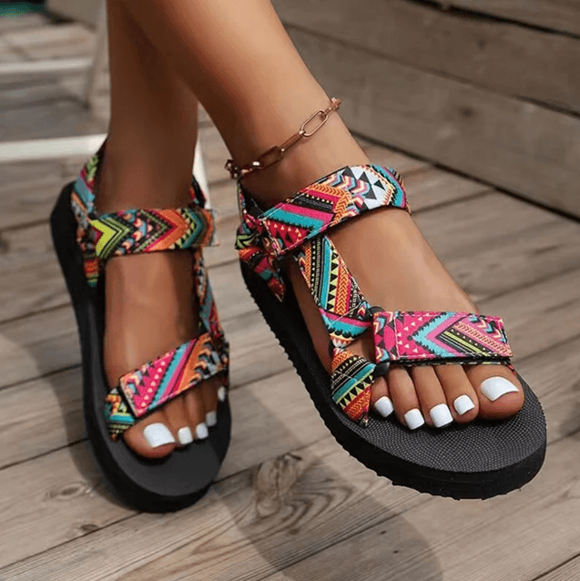 BreezeStep Womens Flat Hemp Rope Sandals Casual Summer Slippers