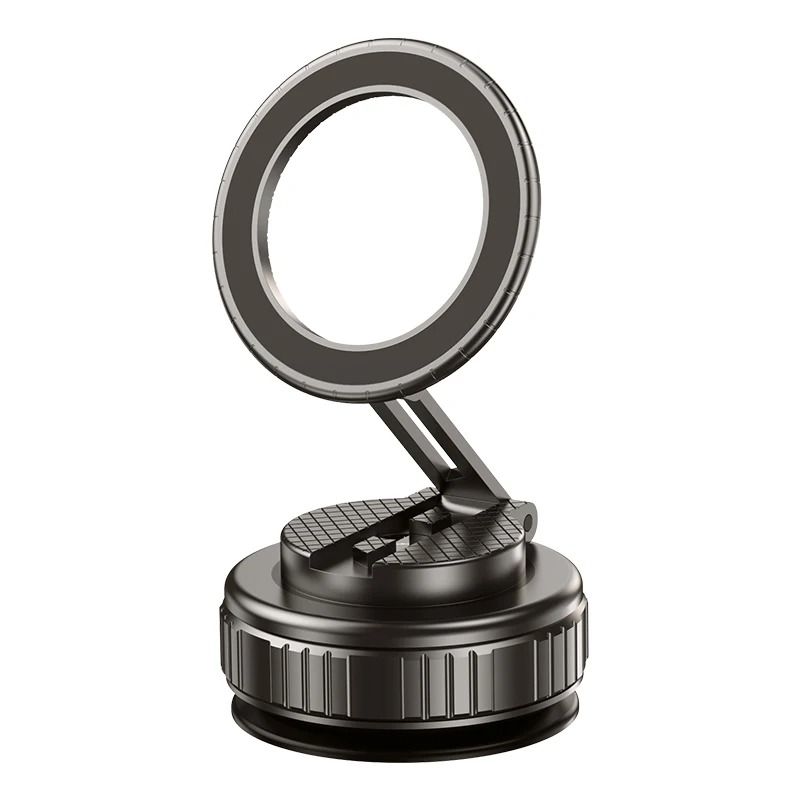 Upgraded Aluminum Alloy Vacuum Magnetic Car Phone Holder With 360 Degree Rotation And Foldable Design
