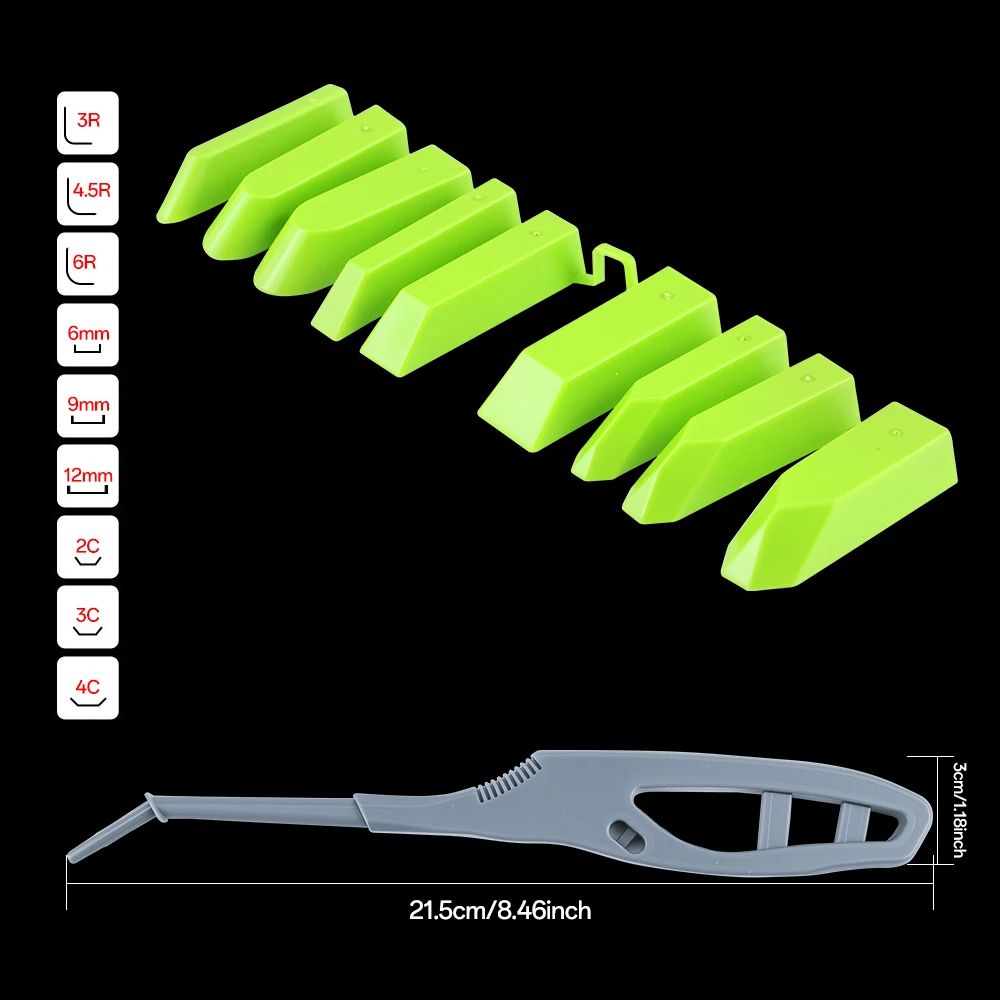 9 in 1 Silicone Caulking Tool Multi Angle Scraper Kit