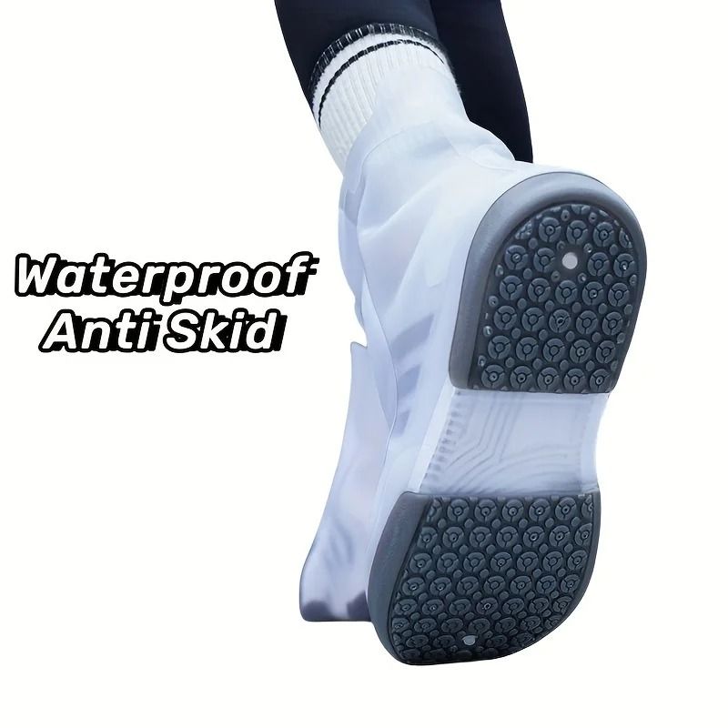 Two Tone Waterproof Reusable Anti-Skid Shoe Covers