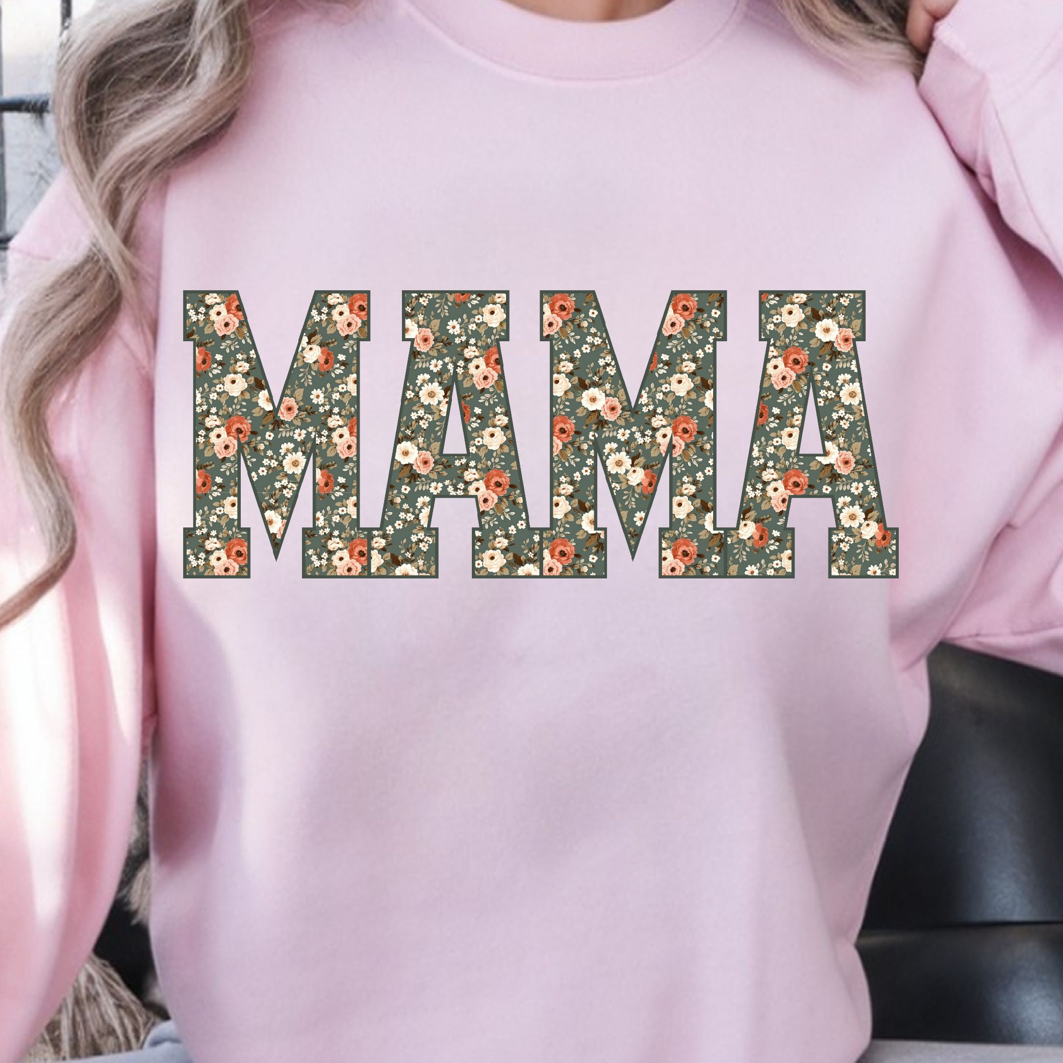 Mama Floral T-Shirt Cute Floral Mom Tee Perfect Mother's Day Gift