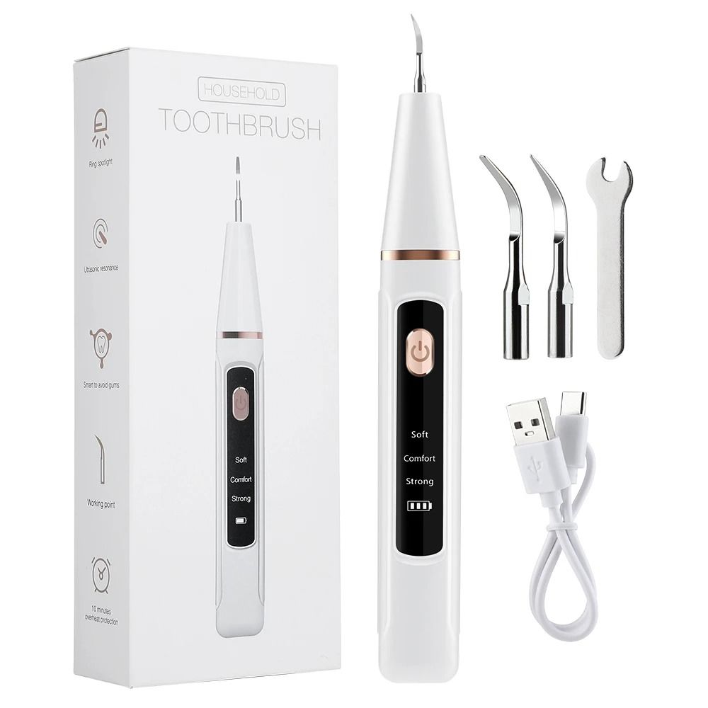 Electric Dental Scaler And Tartar Remover With Ultrasonic Plaque Cleaning Kit
